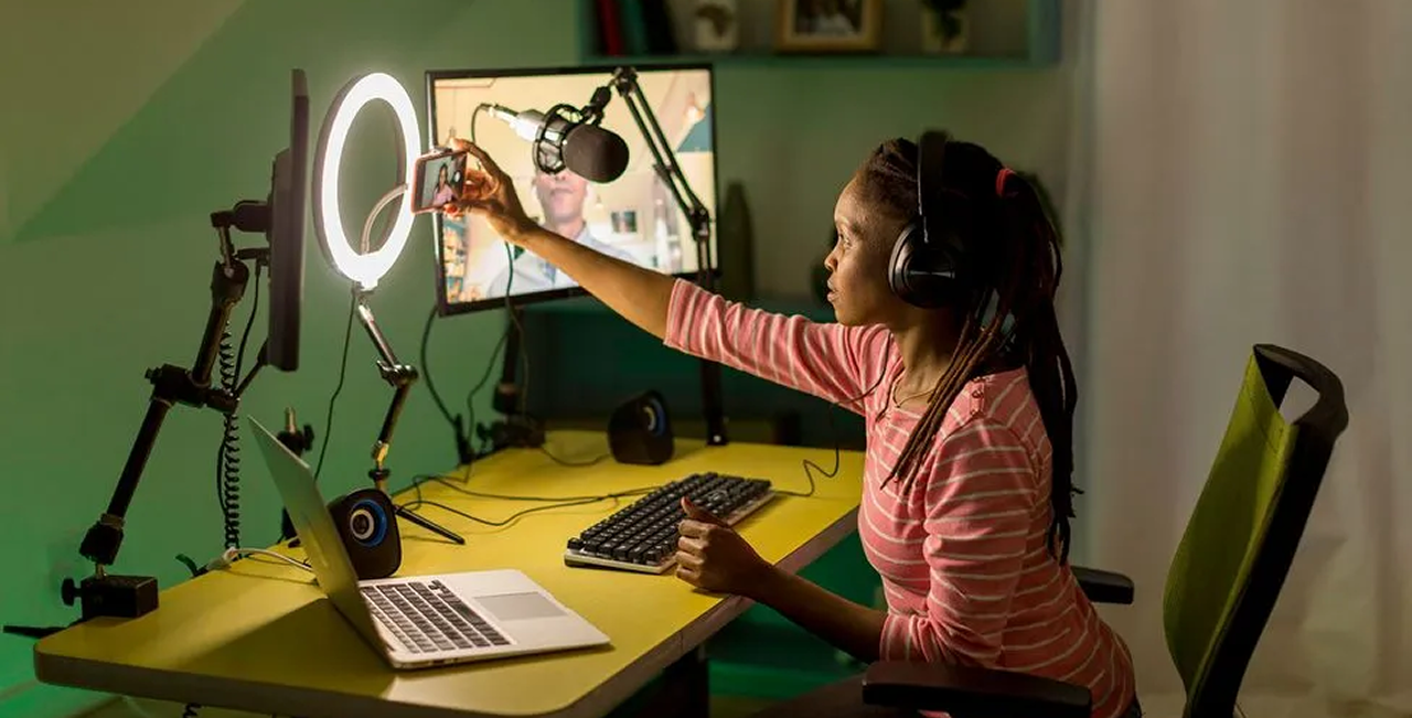 Content creator workspace